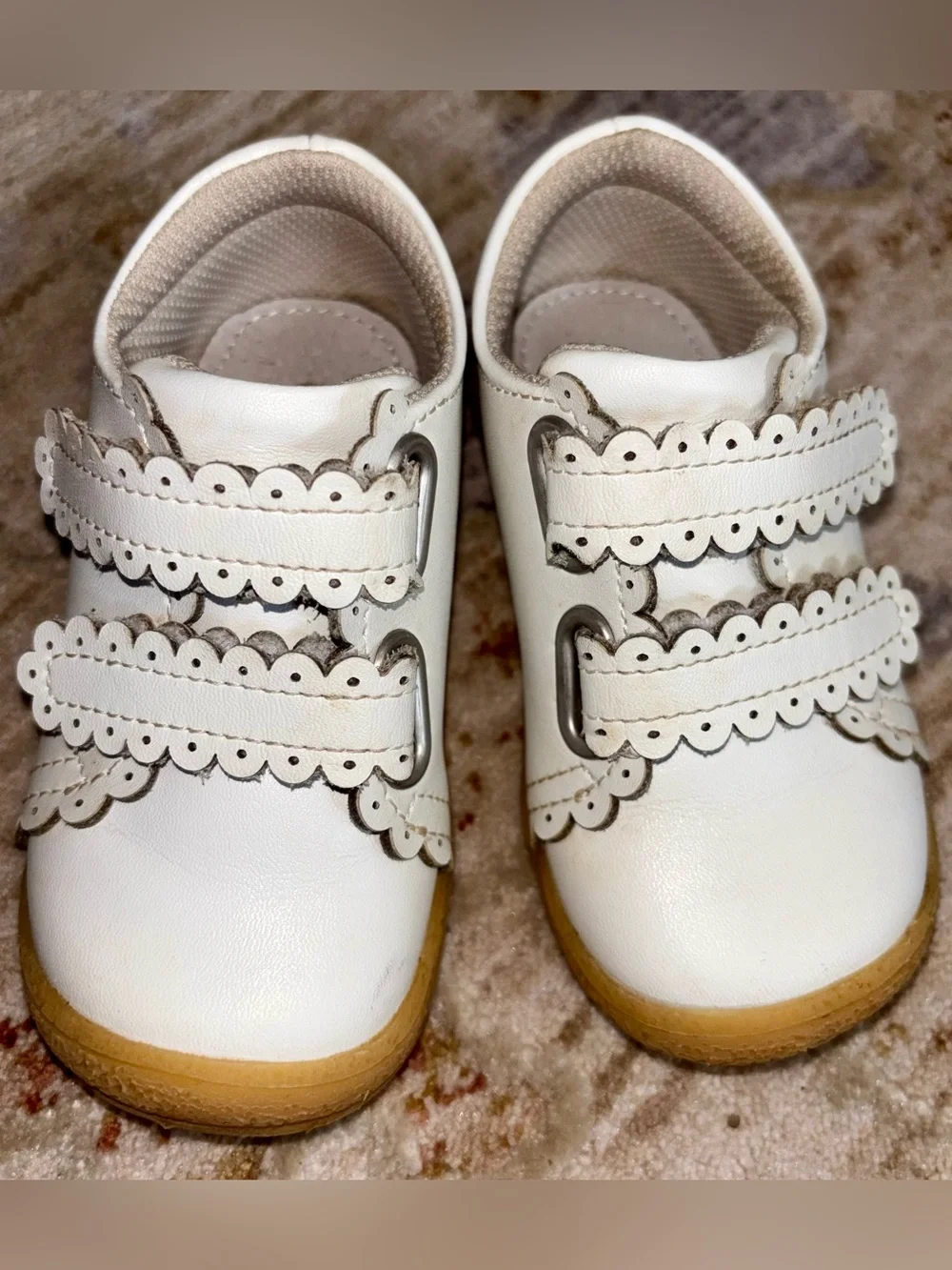 L’Amour Marisa Scalloped Toddler Shoes